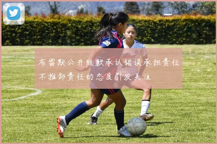 布雷默公开致歉承认错误承担责任不推卸责任的态度引发关注